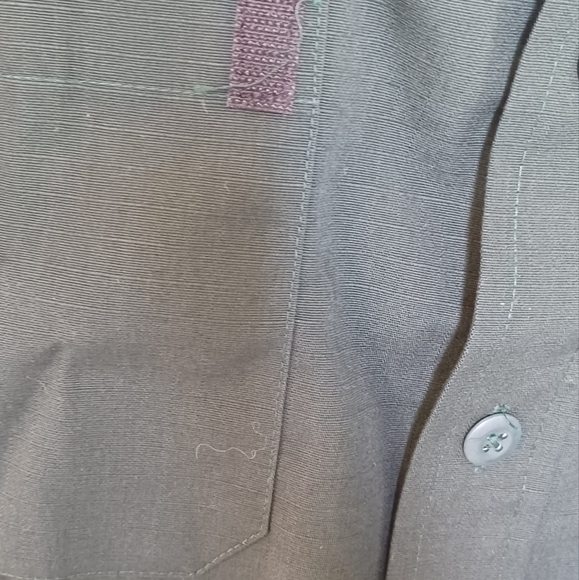 Riverside Work Shirt Short Sleeve right image security guard Button-Down size m - Picture 4 of 10